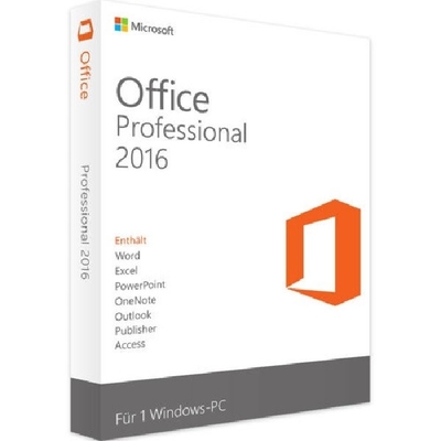 Caja al por menor del profesional 2016 de Microsoft Office