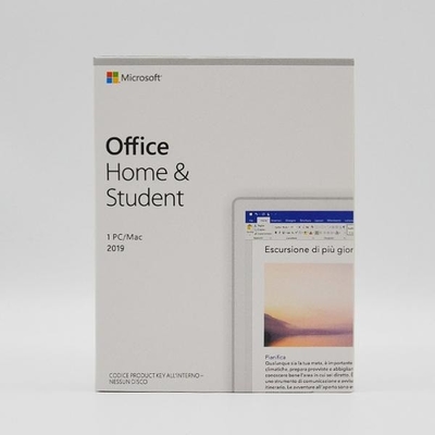DVD de alta velocidad medios Microsoft Office caja casera y del estudiante de 2019 de la versión 4.7GB PKC de la venta al por menor
