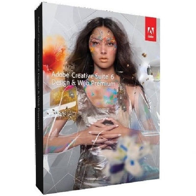 Caja al por menor superior del diseño y de la web de Adobe Creative Suite 6