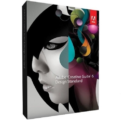 Caja de la venta al por menor del estándar de diseño de Adobe Creative Suite 6