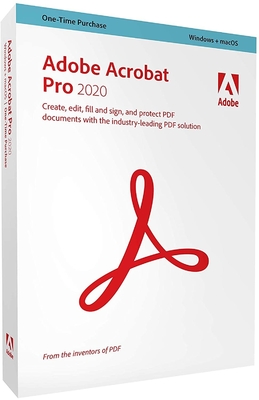 Caja minorista de Adobe Acrobat Pro 2020